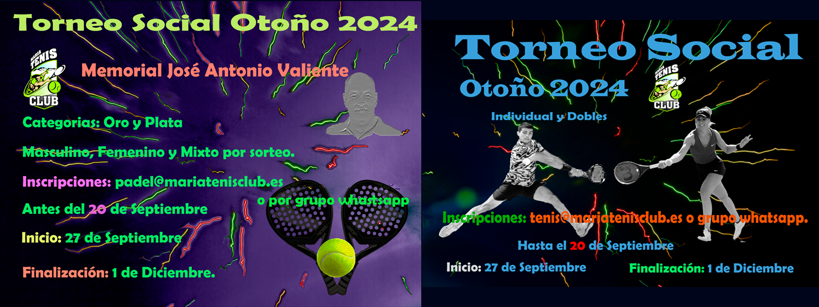 Torneo Social MTC Otoño 2024 Tenis y Padel